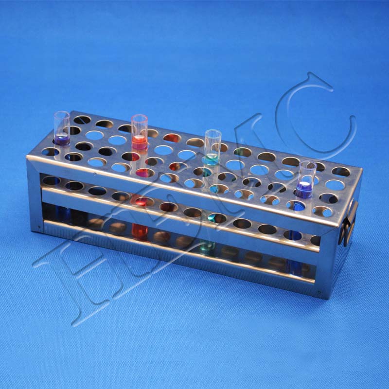 Poset Labatory Test tube stand, S.S. - Laboratory-Products